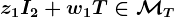 z1I2+w1T\in\mathcalMT