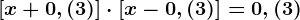 \left [ x+0,(3) \right ]\cdot \left [ x-0,(3) \right ]=0,(3)
