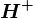 H^+