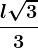 \fracl\sqrt33