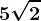5\sqrt2
