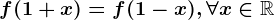 f(1+x)=f(1-x),\forall x\in \mathbbR