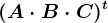 (A\cdot B\cdot C)^t