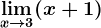 \limx \to 3(x+1)