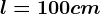 l=100 cm