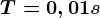 T=0,01s
