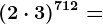 (2 \cdot 3)^712=