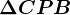 \Delta CPB