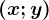 (x;y)