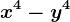 x^4-y^4