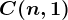 C(n,1)