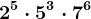 2^5 \cdot 5^3 \cdot 7^6