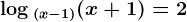\log (x-1)(x+1)=2