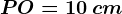 \fncm PO=10\: cm
