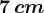 7\, cm
