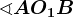 \sphericalangle AO1B