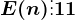 E(n)\vdots 11