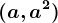 (a,a^2)