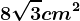 8\sqrt3cm^2