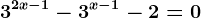 3^2x-1-3^x-1-2=0