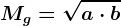 Mg=\sqrta\cdot b