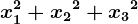 x1^2+x2^2+x3^2