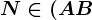 N\in (AB
