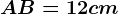 AB=12cm