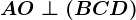 AO\perp (BCD)
