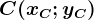 C(xC;yC)