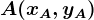 A(xA, yA)