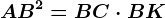 AB^2=BC \cdot BK