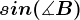 sin(\measuredangle B)