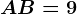 AB=9