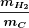 \fracmH2mC