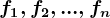 f1,f2,...,fn