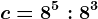 c=8^5:8^3