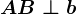 AB \perp b