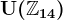 \mathrmU(\mathbbZ14)