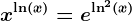 x^\ln(x)=e^\ln^2(x)