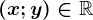 (x;y)\in \mathbbR