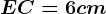 EC= 6 cm