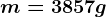m=3857g