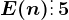 E(n)\vdots \, 5