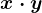 x\cdot y