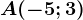 A(-5; 3)