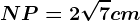 NP=2\sqrt7cm