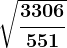 \sqrt\frac3306551