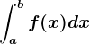 \inta^bf(x)dx