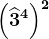 \left (\widehat3^4 \right )^2